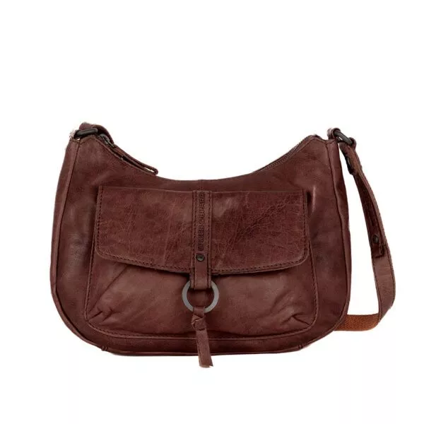 Leren Crossbodytas - Cheyenne - Donkerbruin