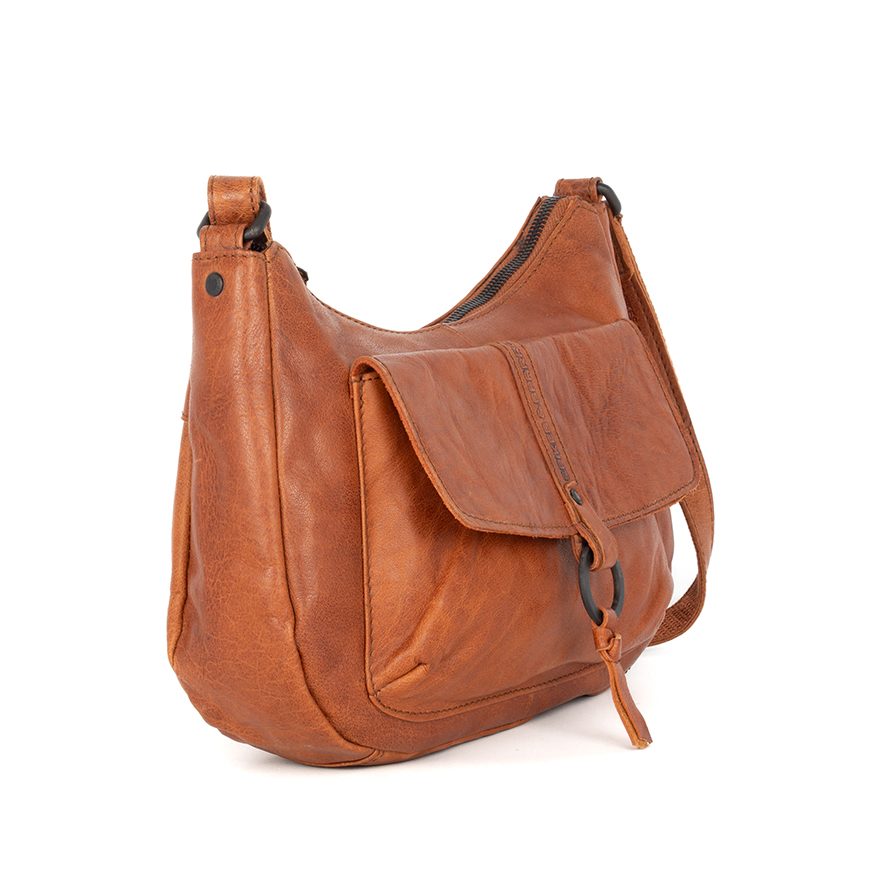 Leather Crossbody Bag - Cheyenne - Brandy