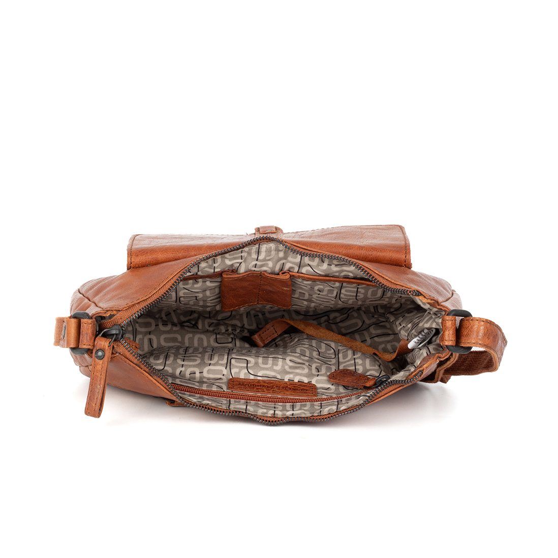 Leather Crossbody Bag - Cheyenne - Brandy