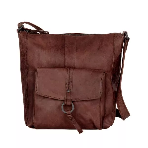 Leren Crossbodytas - Sierra - Donkerbruin