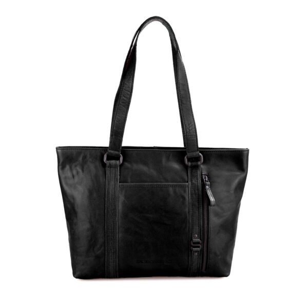 Leren Shopper - Gabby - Zwart