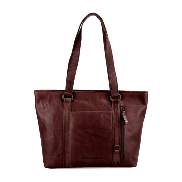 Leren Shopper - Gabby - Donkerbruin
