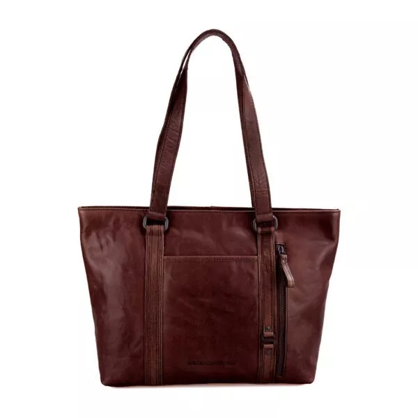 Leren Shopper - Gabby - Donkerbruin