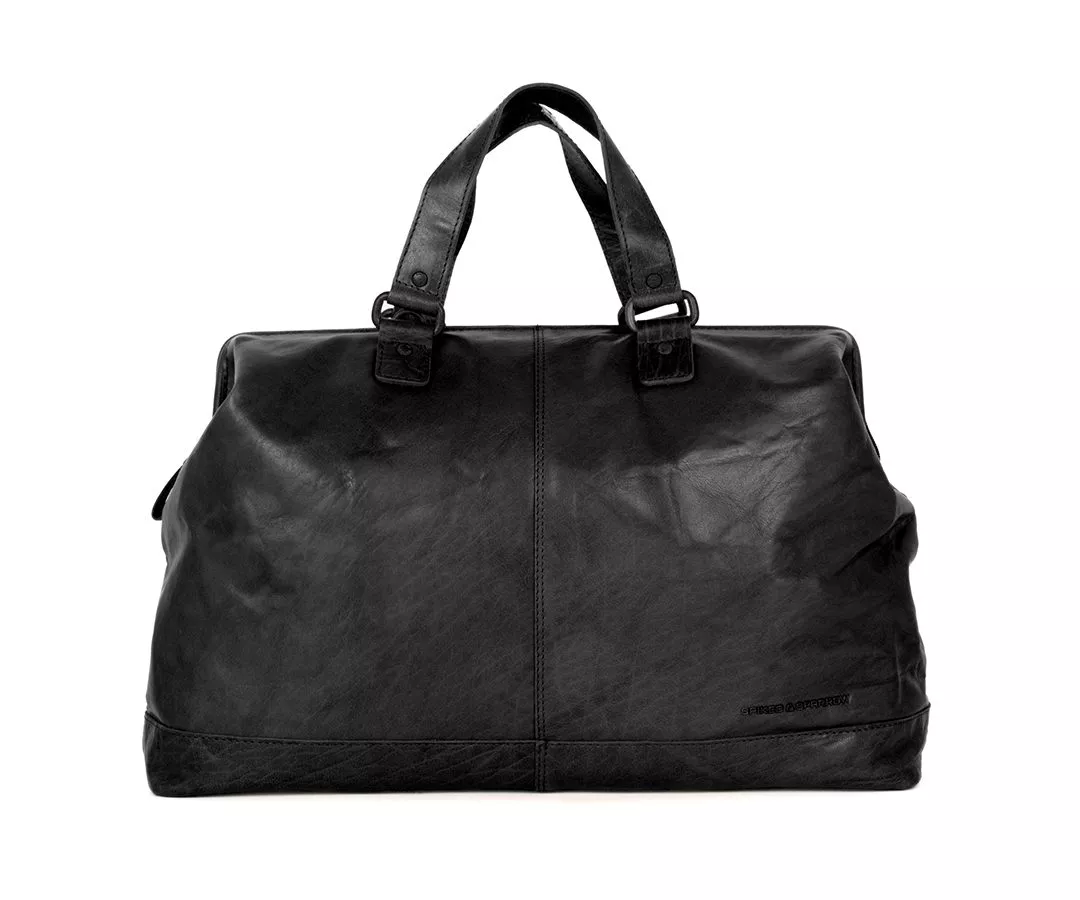 Leren Weekendtas - Silverado - Zwart