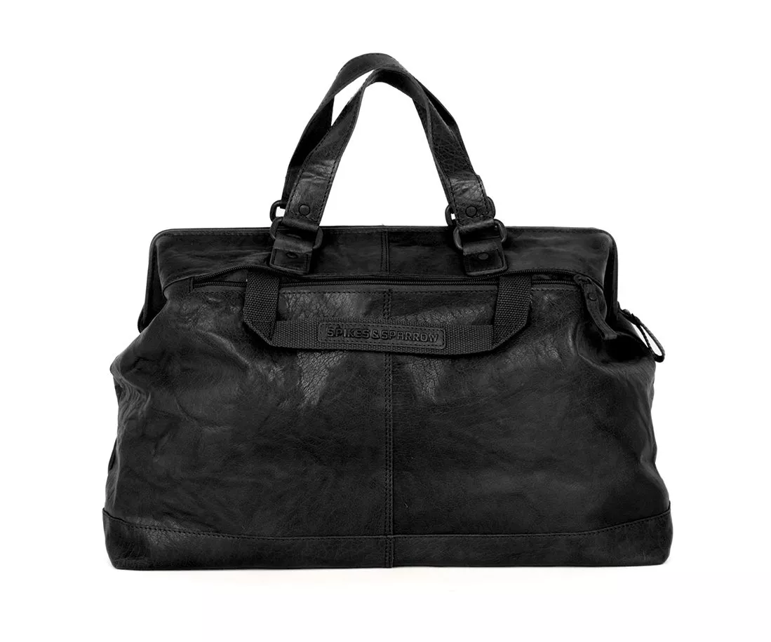 Leren Weekendtas - Silverado - Zwart - Afbeelding 3