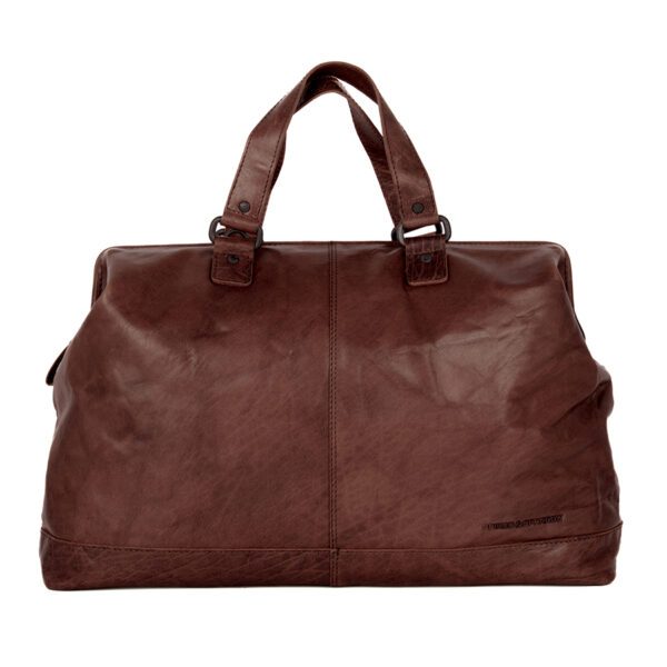 Leren Weekendtas - Silverado - Donker Bruin