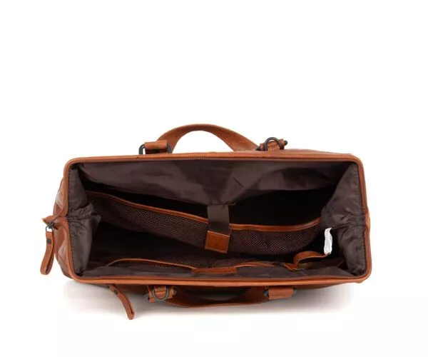 Leather Weekend Bag - Silverado - Dark Brown