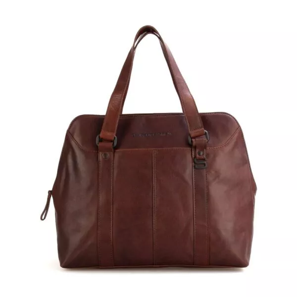 Leren Schoudertas - Lilybeth - Donkerbruin