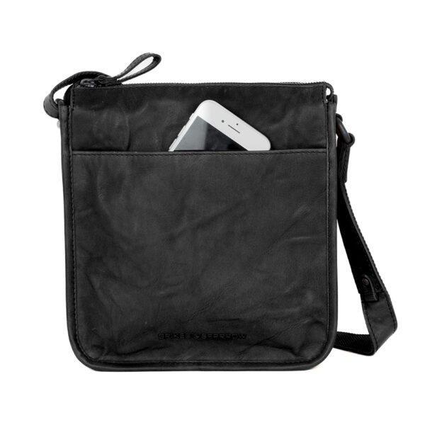 Leren Crossbodytas - Margo - Zwart