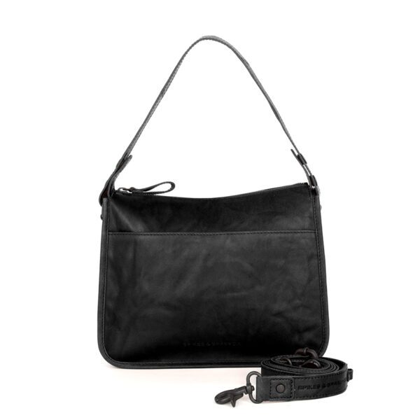 Leren Schouder / Crossbodytas - Chanice - Zwart
