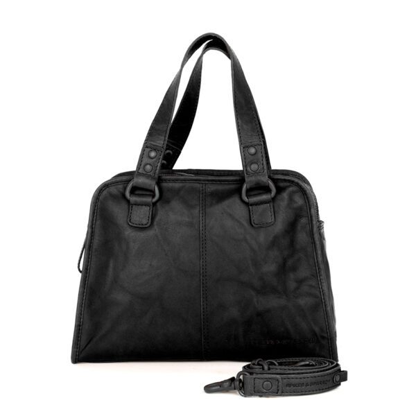 Leren Handtas - Danine - Zwart