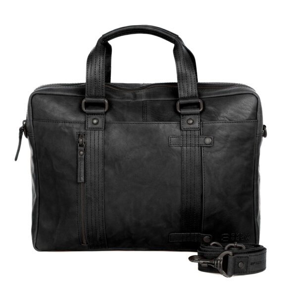 Leren Laptoptas - Dexter - Zwart