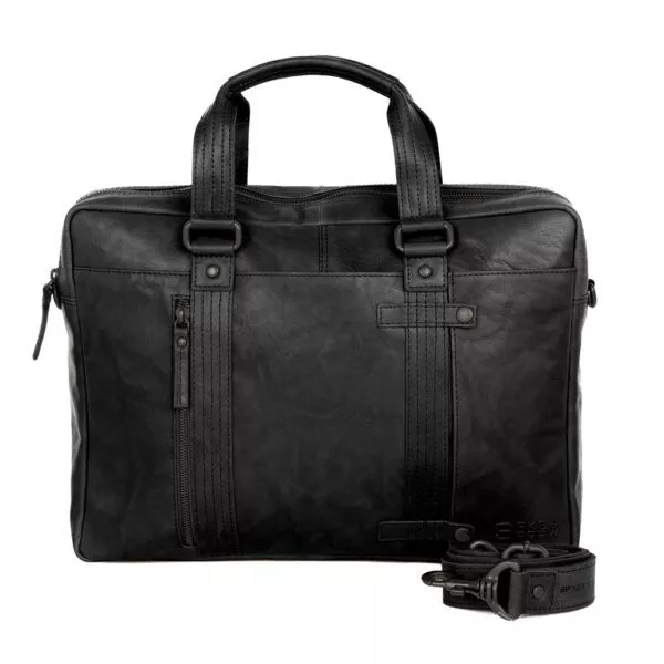 Leren Laptoptas - Dexter - Zwart