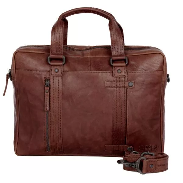 Leren Laptoptas - Dexter - Donkerbruin