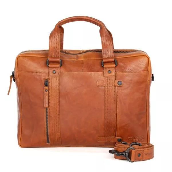 Leren Laptoptas - Dexter - Brandy Cognac