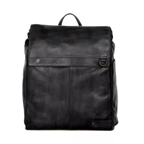 Leren Laptop Rugzak - Ted - Zwart