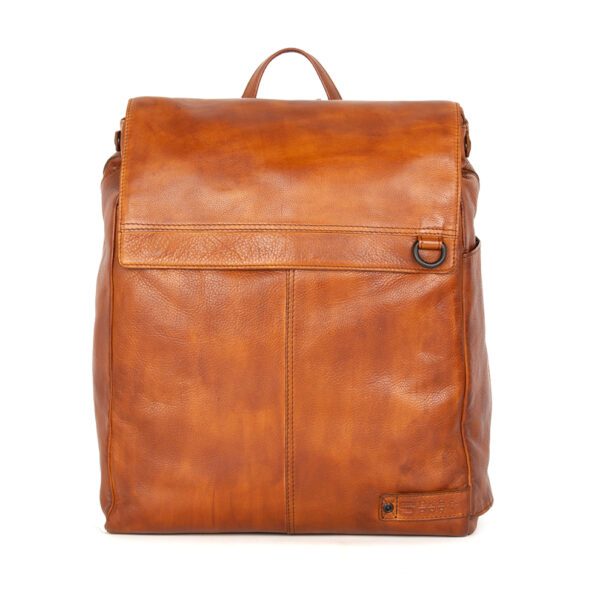 Leren Laptop Rugzak - Ted - Brandy Cognac