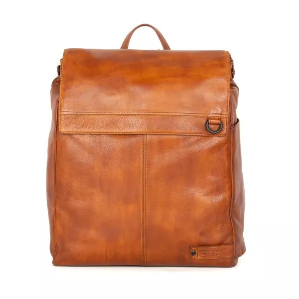 Leren Laptop Rugzak - Ted - Brandy Cognac