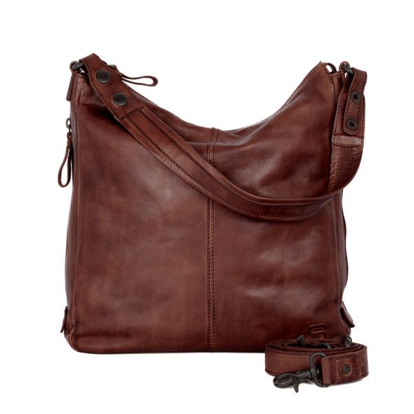 Leren Schouder / Crossbodytas - Gayla - Donkerbruin