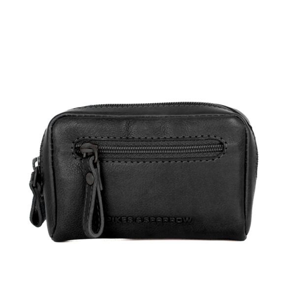 Leren RFID Portemonnee / Sleuteletui - Irwin - Zwart