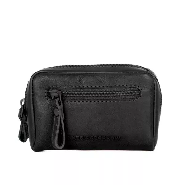 Leren RFID Portemonnee / Sleuteletui - Irwin - Zwart