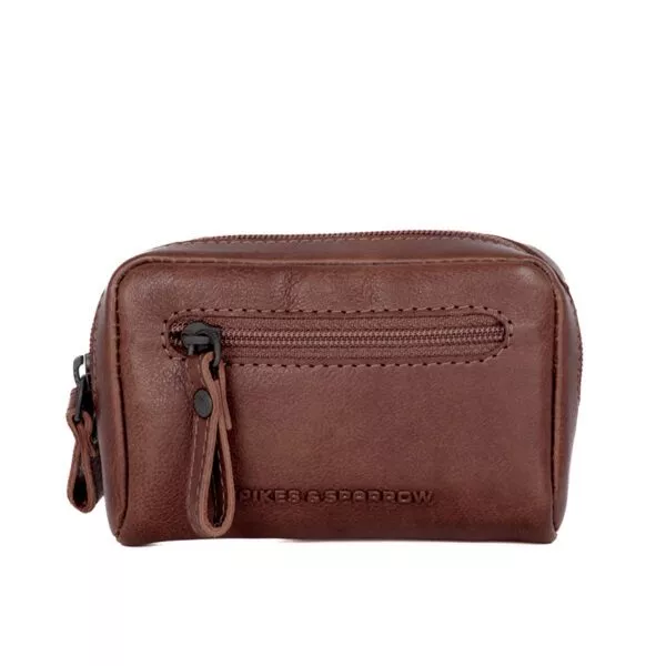 Leren RFID Portemonnee / Sleuteletui - Irwin - Donkerbruin