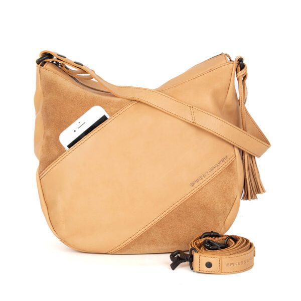 Leren Schouder / Crossbodytas - Natalia - Camel