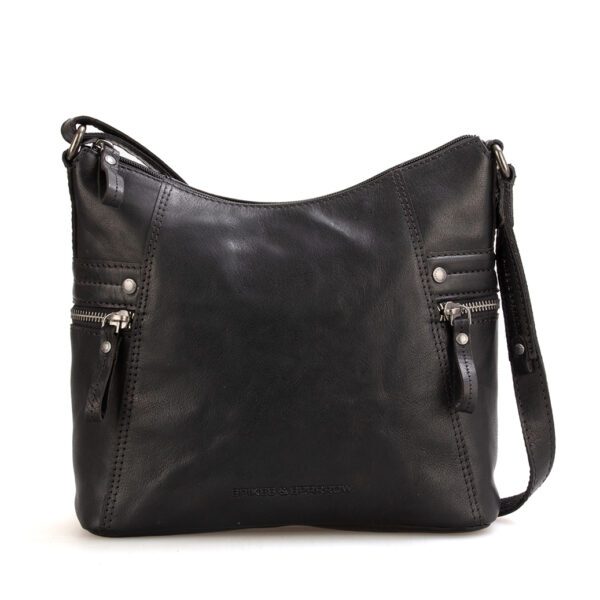 Leren Crossbodytas - Georgia - Zwart