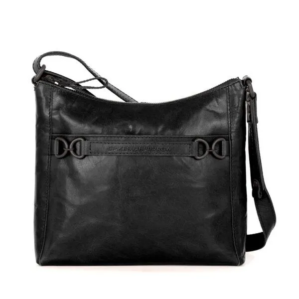 Leren Crossbodytas - Elize - Zwart