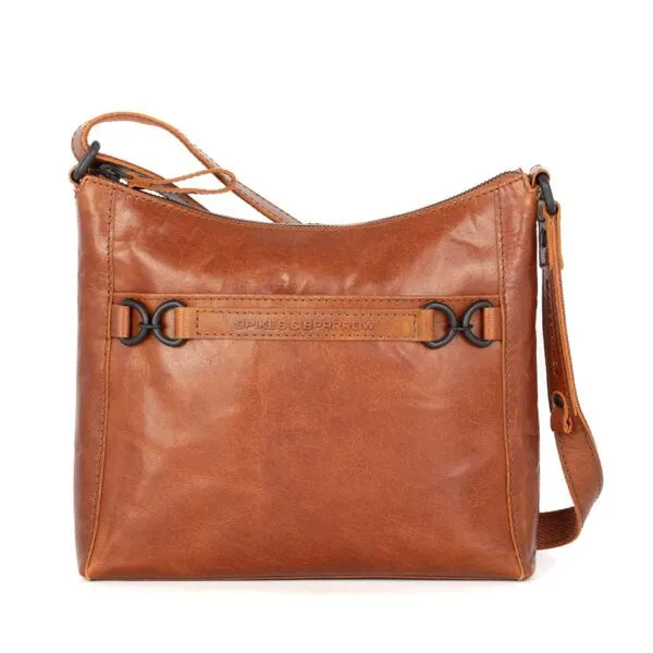 Leren Crossbodytas - Elize - Brandy Cognac