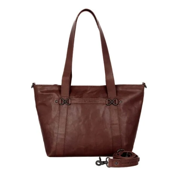 Leren Shopper - Jannah - Donkerbruin
