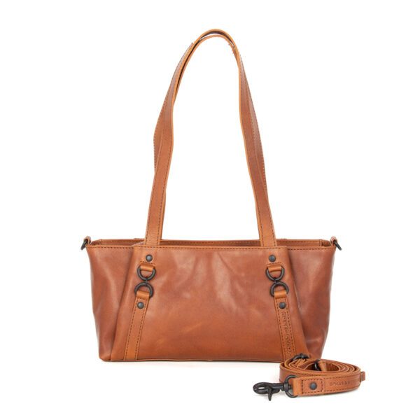 Leren Handtas - Starlet - Brandy Cognac
