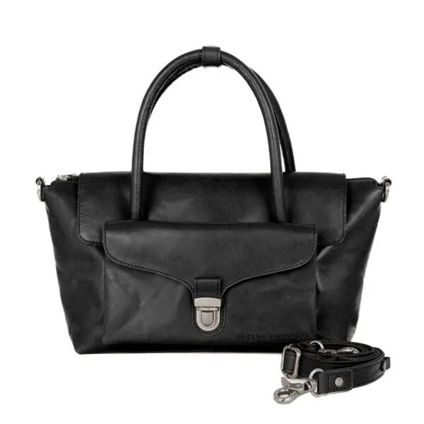 Leren Handtas - Hailey - Zwart