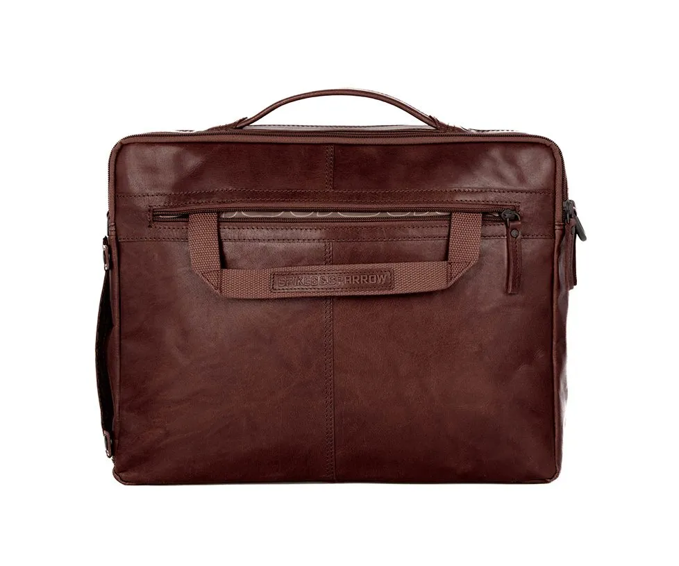 Leren Laptoptas - 15.6 inch - Henry - Donkerbruin - Afbeelding 4