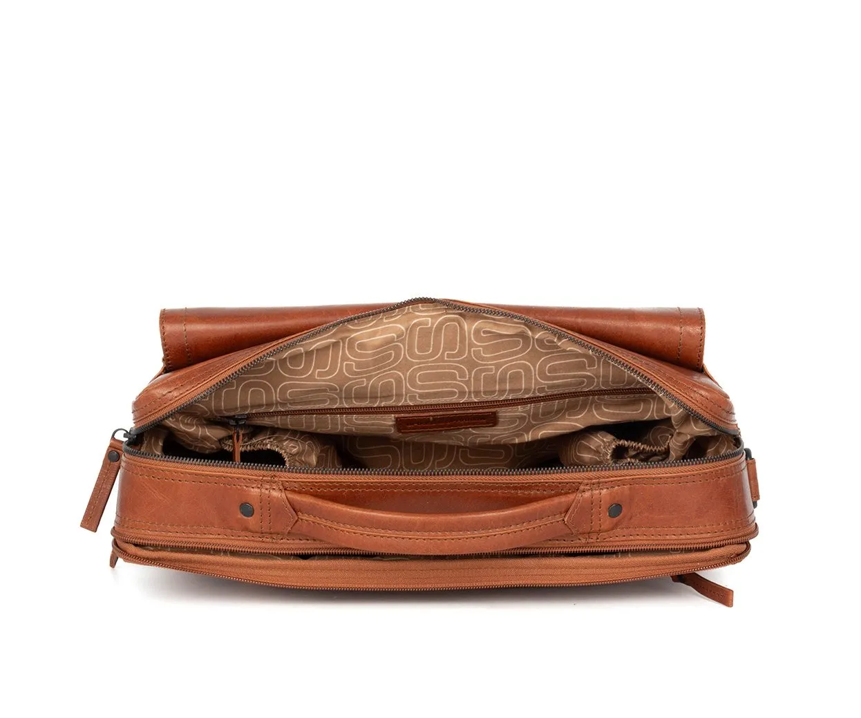 Leren Laptoptas - 15.6 inch - Henry - Zwart - Afbeelding 6