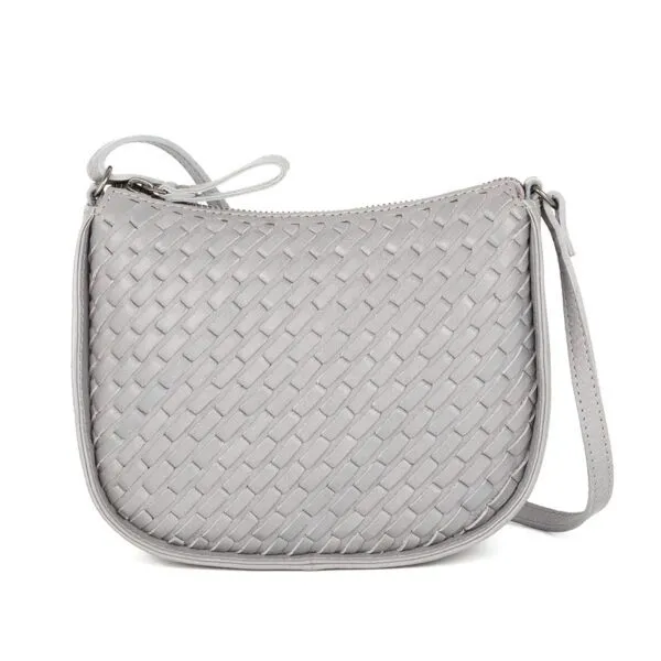 Leren Crossbodytas - Juna - Grijs