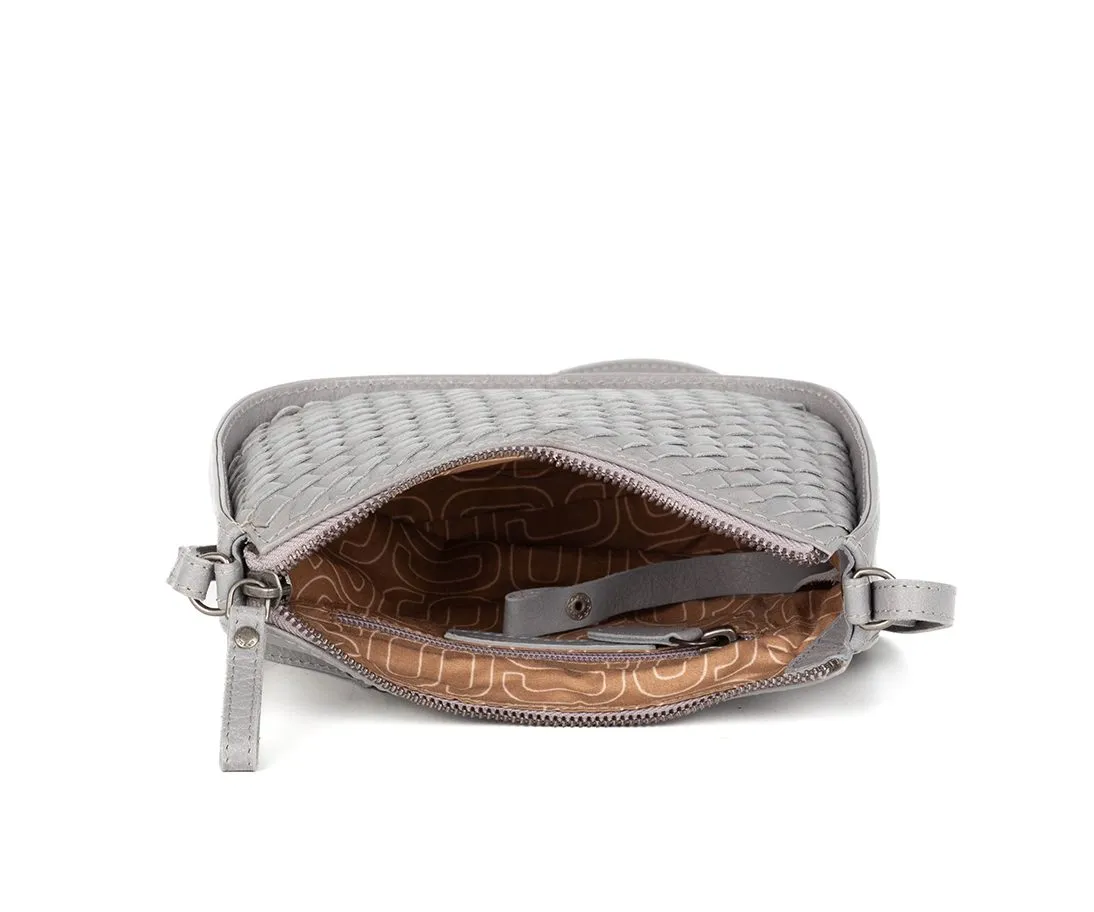Leren Crossbodytas - Juna - Grijs - Afbeelding 4