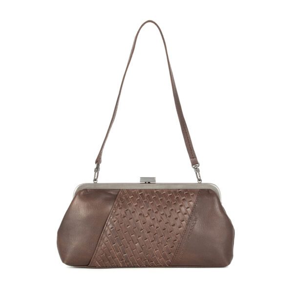 Leren Clutch - Susy - Donkerbruin