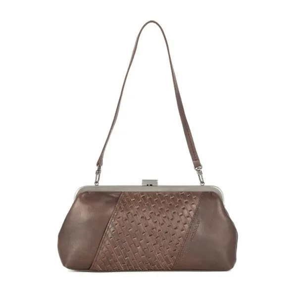 Leren Clutch - Susy - Donkerbruin
