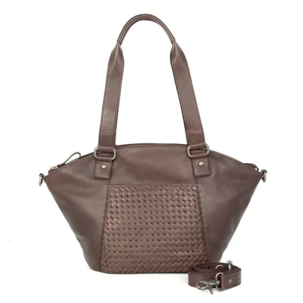Leren Shopper - Patty - Donkerbruin