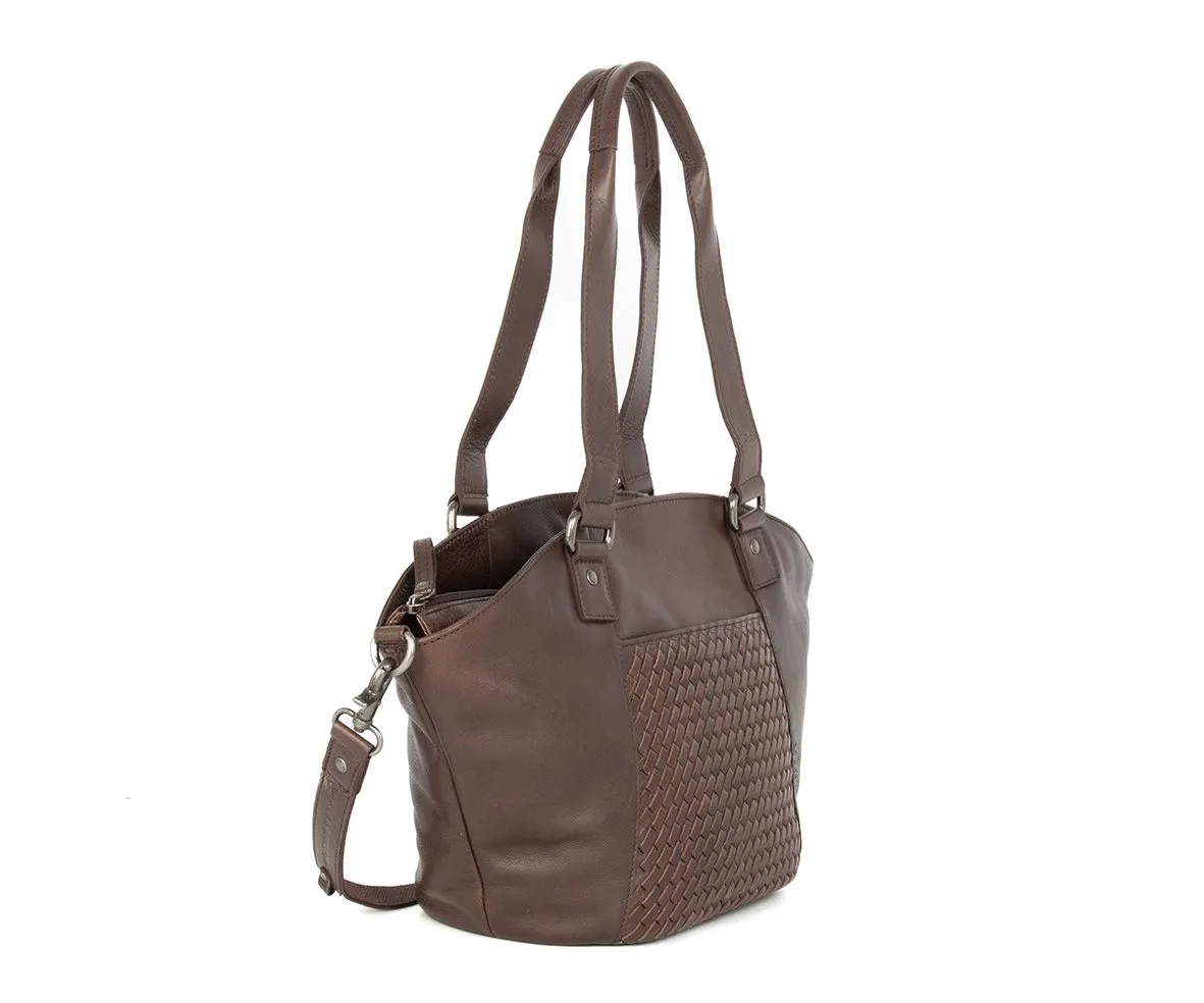 Leren Shopper - Patty - Donkerbruin - Afbeelding 3