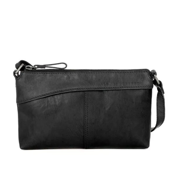 Leren Crossbodytas - Merlin - Zwart