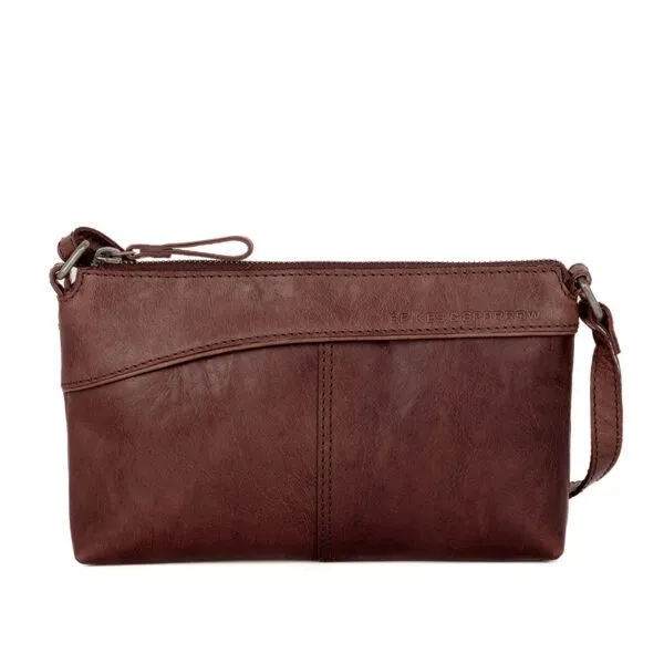 Leren Crossbodytas - Merlin - Donkerbruin