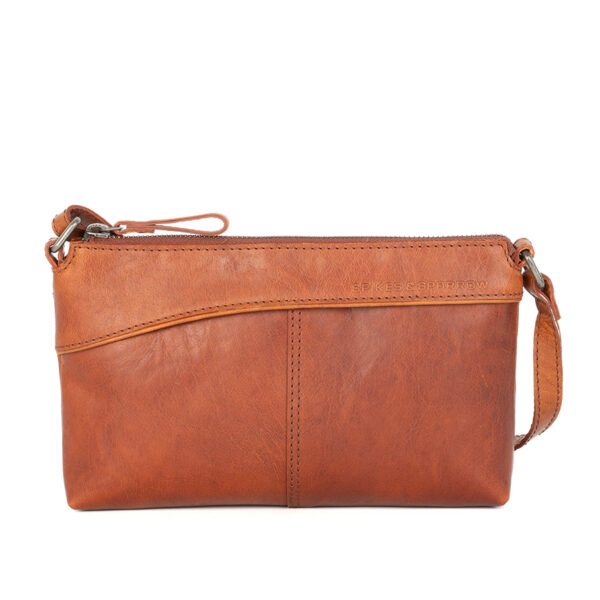 Leren Crossbodytas - Merlin - Brandy