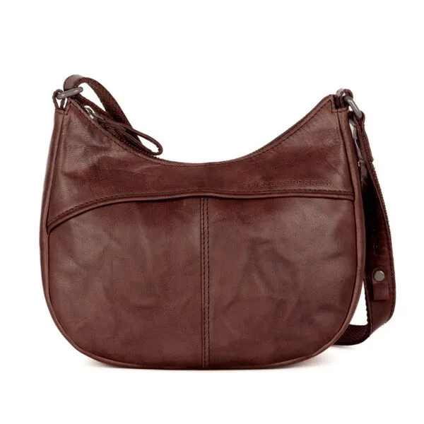 Leren Crossbodytas - Filippa - Donkerbruin