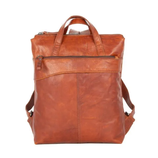 Leren Rugzak - Claudia - Brandy Cognac