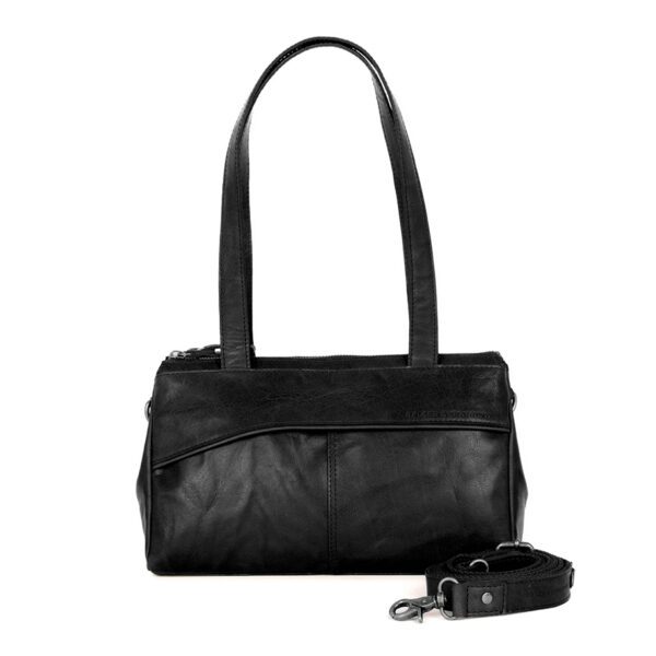 Leren Handtas - Alicia - Zwart