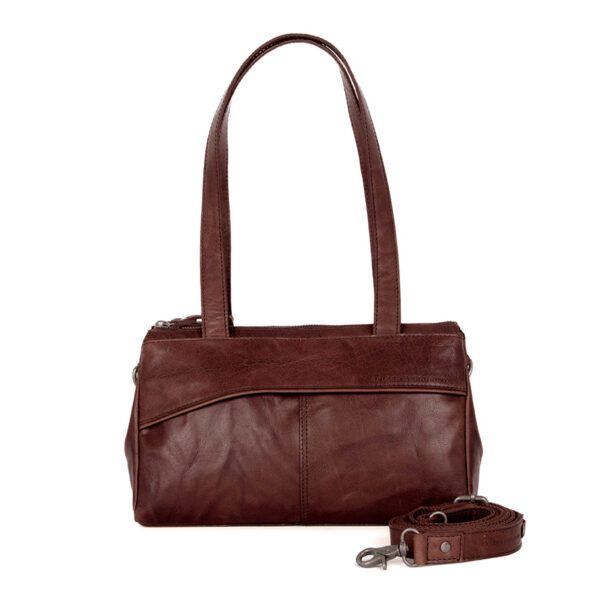Leren Handtas - Alicia - Donkerbruin
