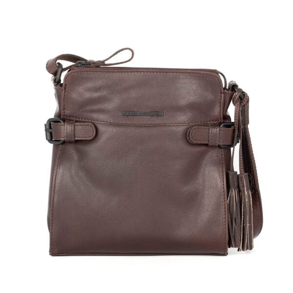 Leren Crossbodytas - Jolinda - Donkerbruin