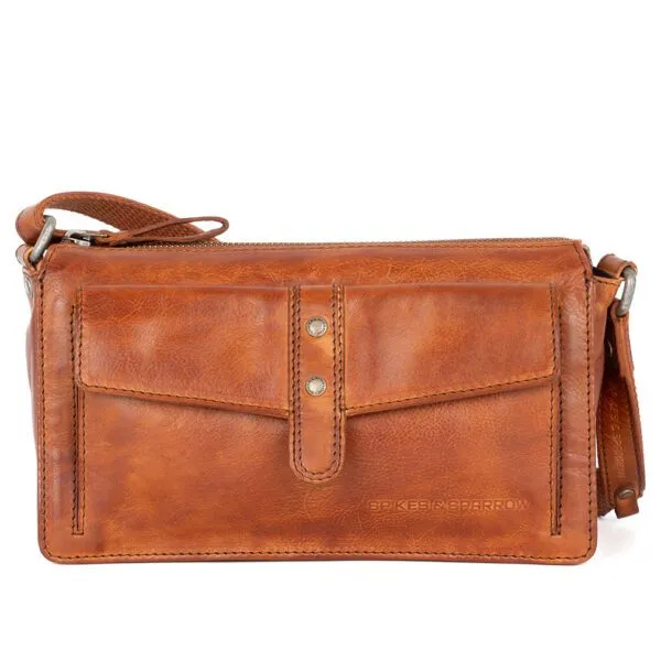 Leren Crossbodytas - Maida - Brandy Cognac